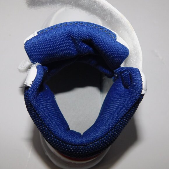 Adidas Hoops Mid 3.0 Toddler 6 6K White Blue Red 3 Stripe Sneaker GZ9650 - Picture 6 of 8